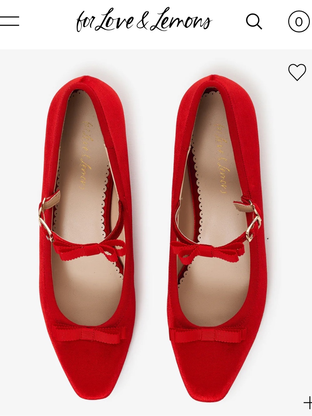 Never worn For Love & Lemons Lucia Velvet Mary Jane